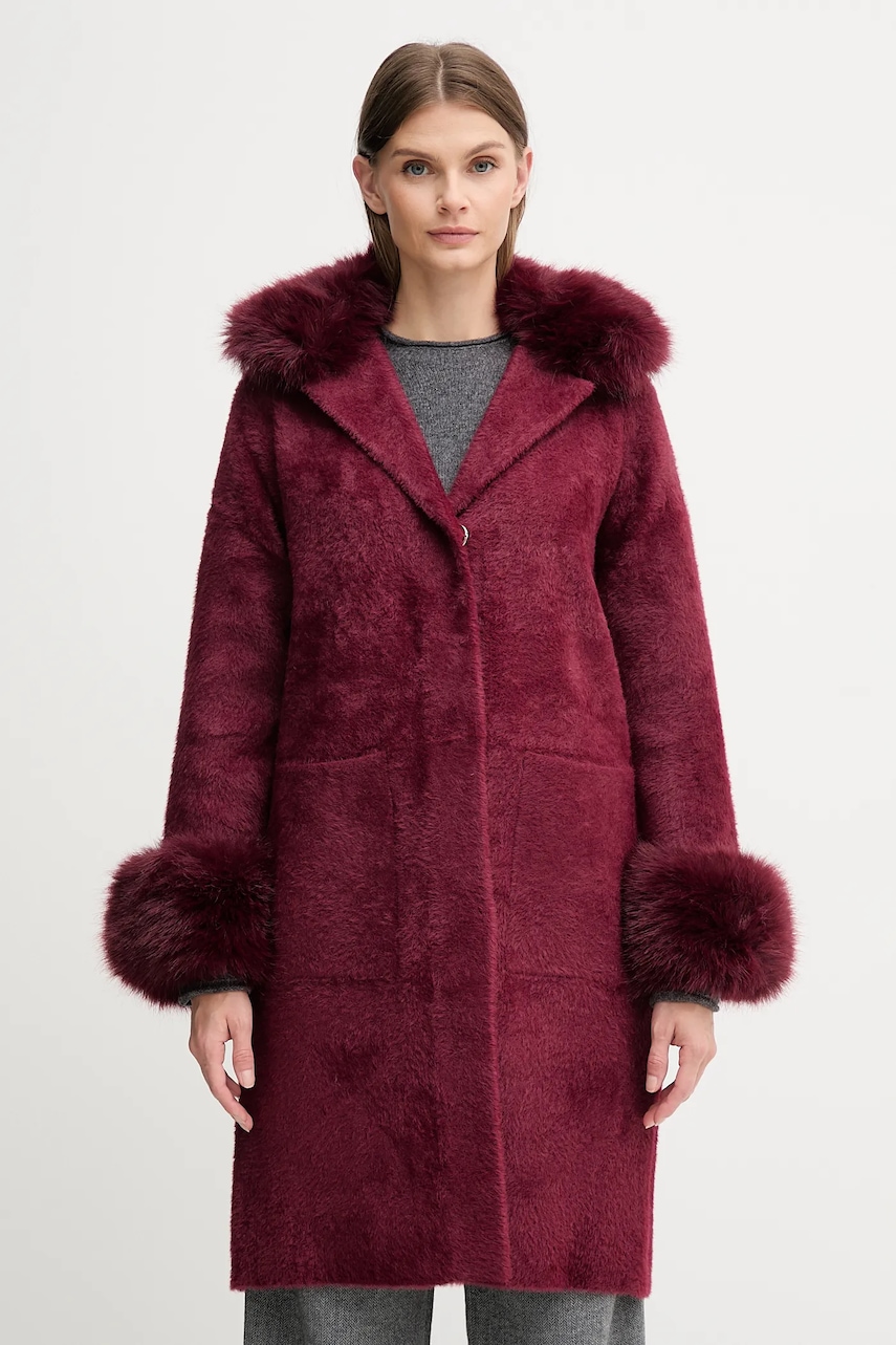 Joseph Ribkoff palton culoarea bordo, 243923F25