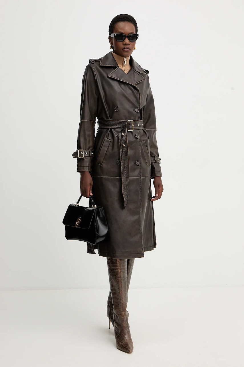 Fracomina palton culoarea maro, FS25WC7001P41101