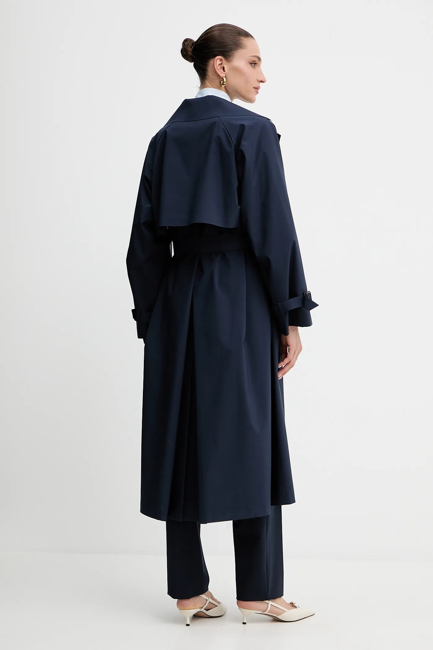 Παλτό Weekend Max Mara FATTO χρώμα: ναυτικό μπλε, 2525026011600 φωτογραφία