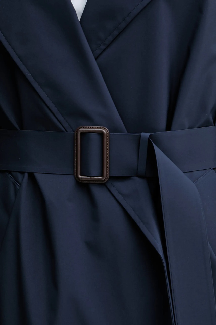 Παλτό Weekend Max Mara FATTO χρώμα: ναυτικό μπλε, 2525026011600 φωτογραφία