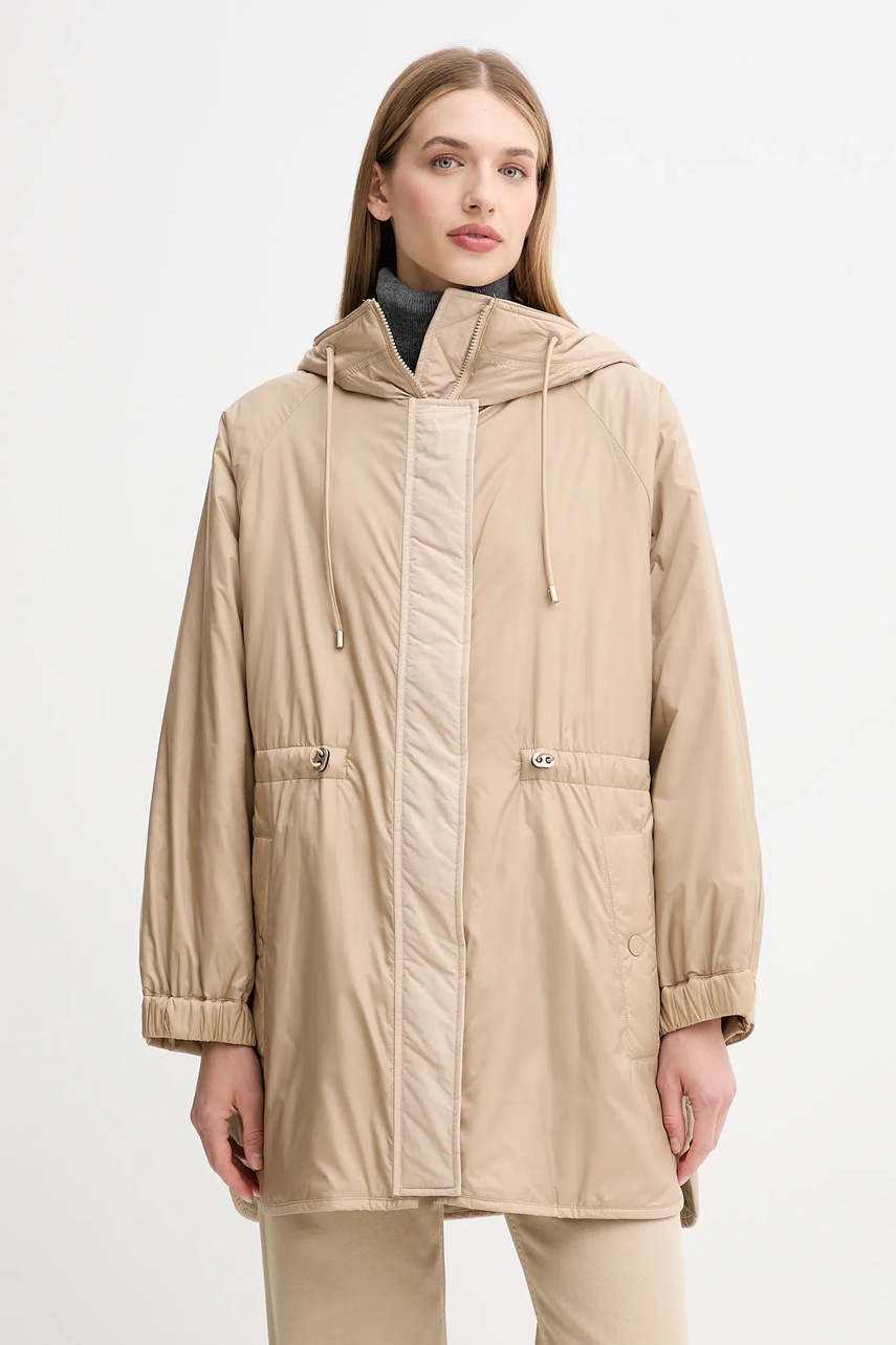 Двусторонняя куртка Weekend Max Mara ALCAMO цвет бежевый демисезонная oversize 2525496011600