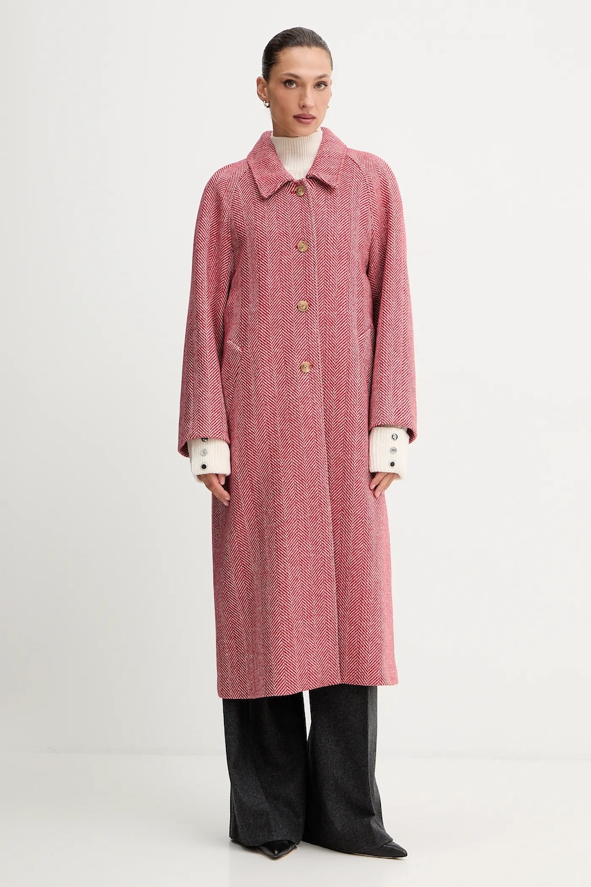 Weekend Max Mara palton UGOLA culoarea roșu, 2525016016600