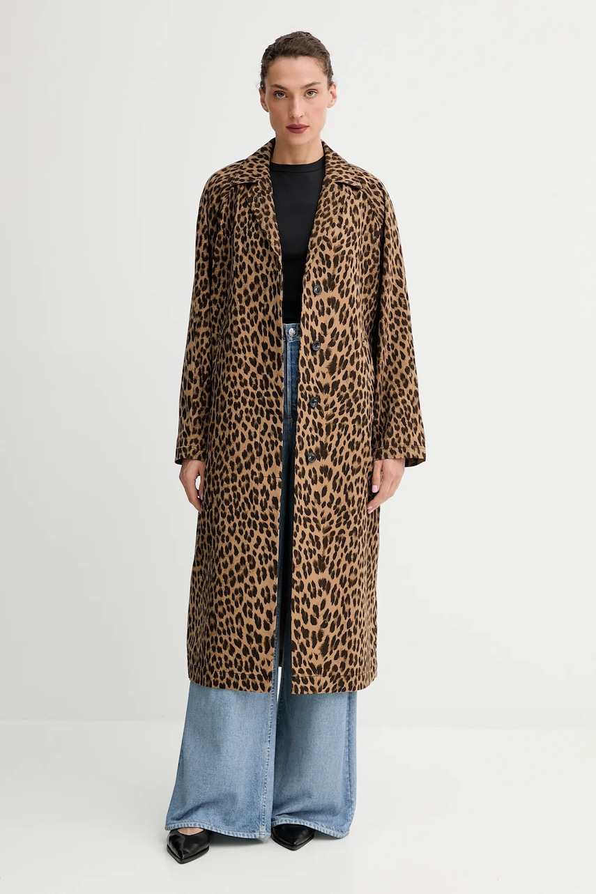 ZADIG&VOLTAIRE palton de bumbac culoarea maro, WWCO01714