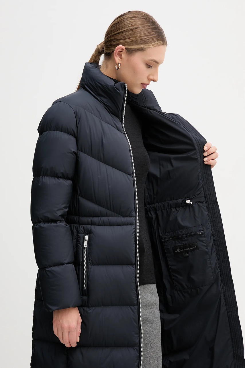 Μπουφάν με επένδυση από πούπουλα MOOSE KNUCKLES Belle χρώμα: ναυτικό μπλε, M35LP241S φωτογραφία