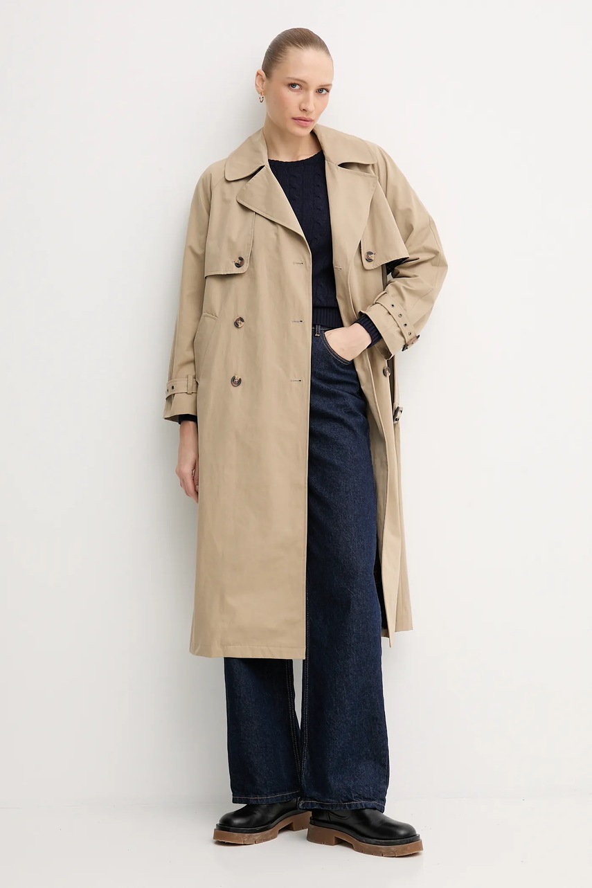 Тренч Pepe Jeans цвет бежевый  PL4024349