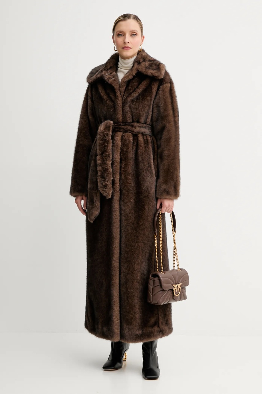 Пальто Twinset цвет коричневый  252AT2190