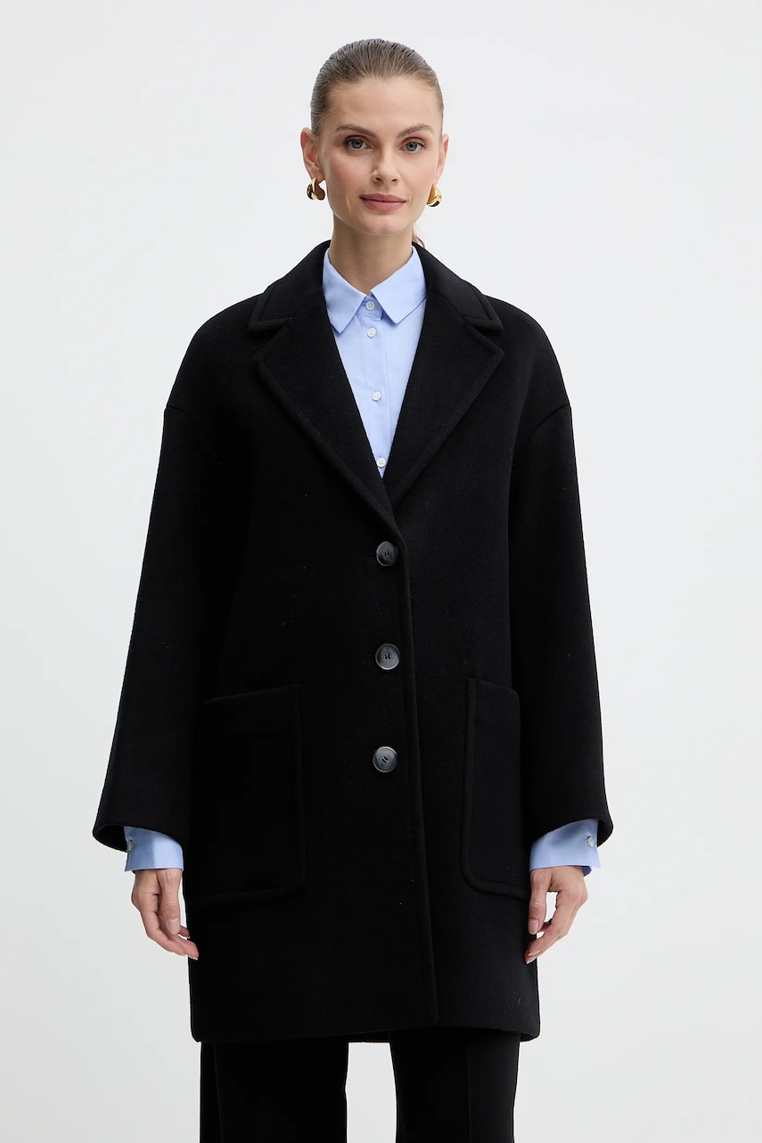MAX&Co. haină cu lână culoarea negru, 2526016023200