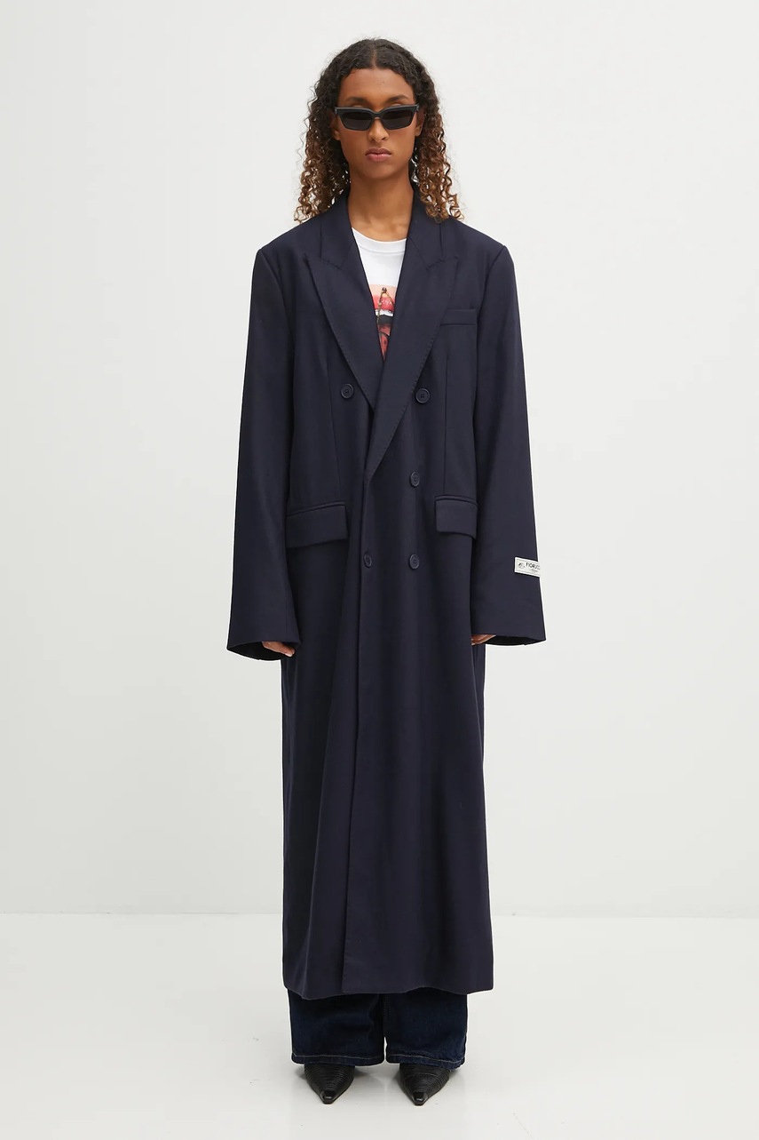Μάλλινο παλτό Fiorucci Light Wool Maxi φωτογραφία