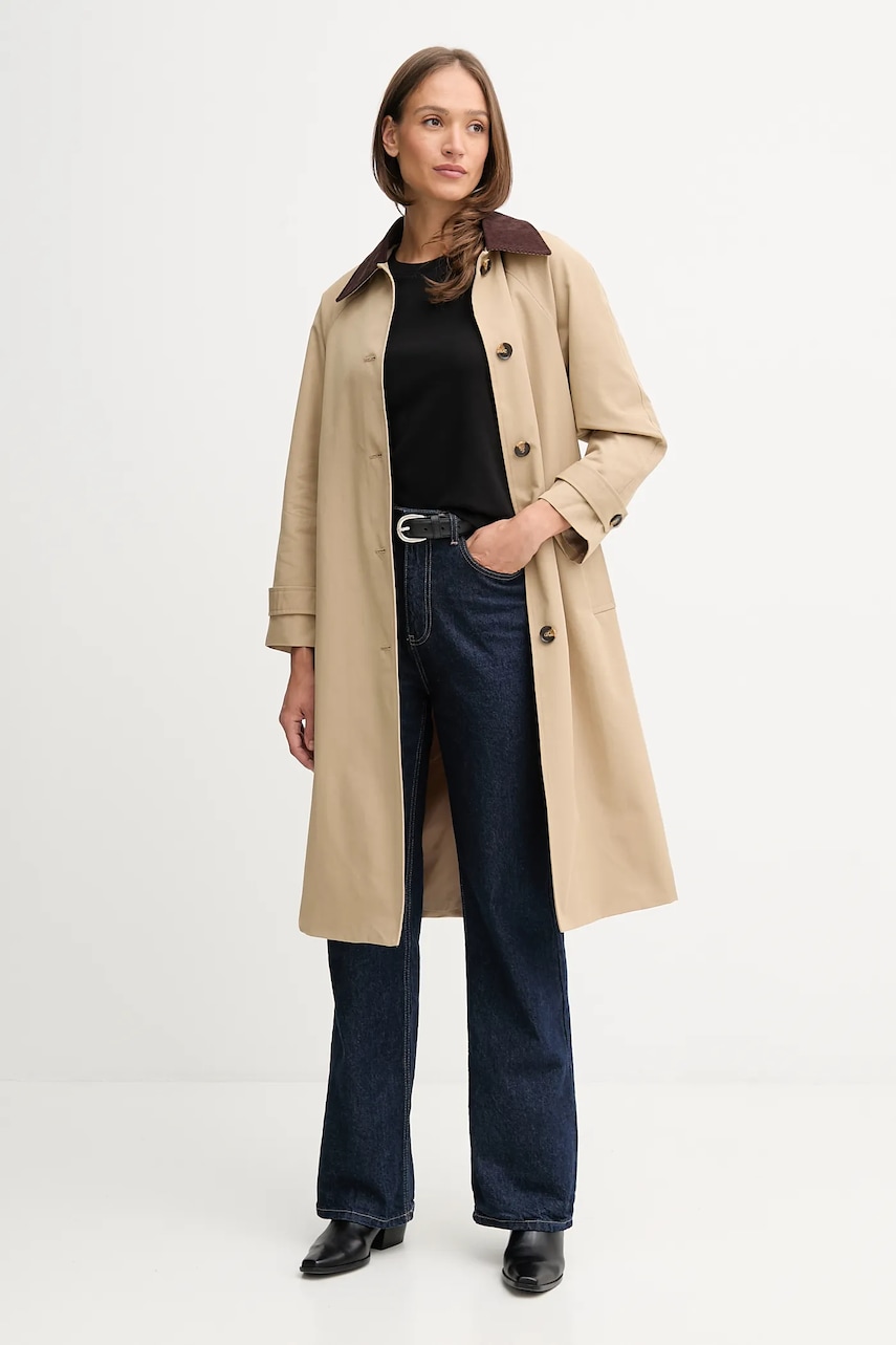 Пальто Pedro del Hierro цвет зелёный 8572318 Пальто Pedro del Hierro цвет зелёный 8572318