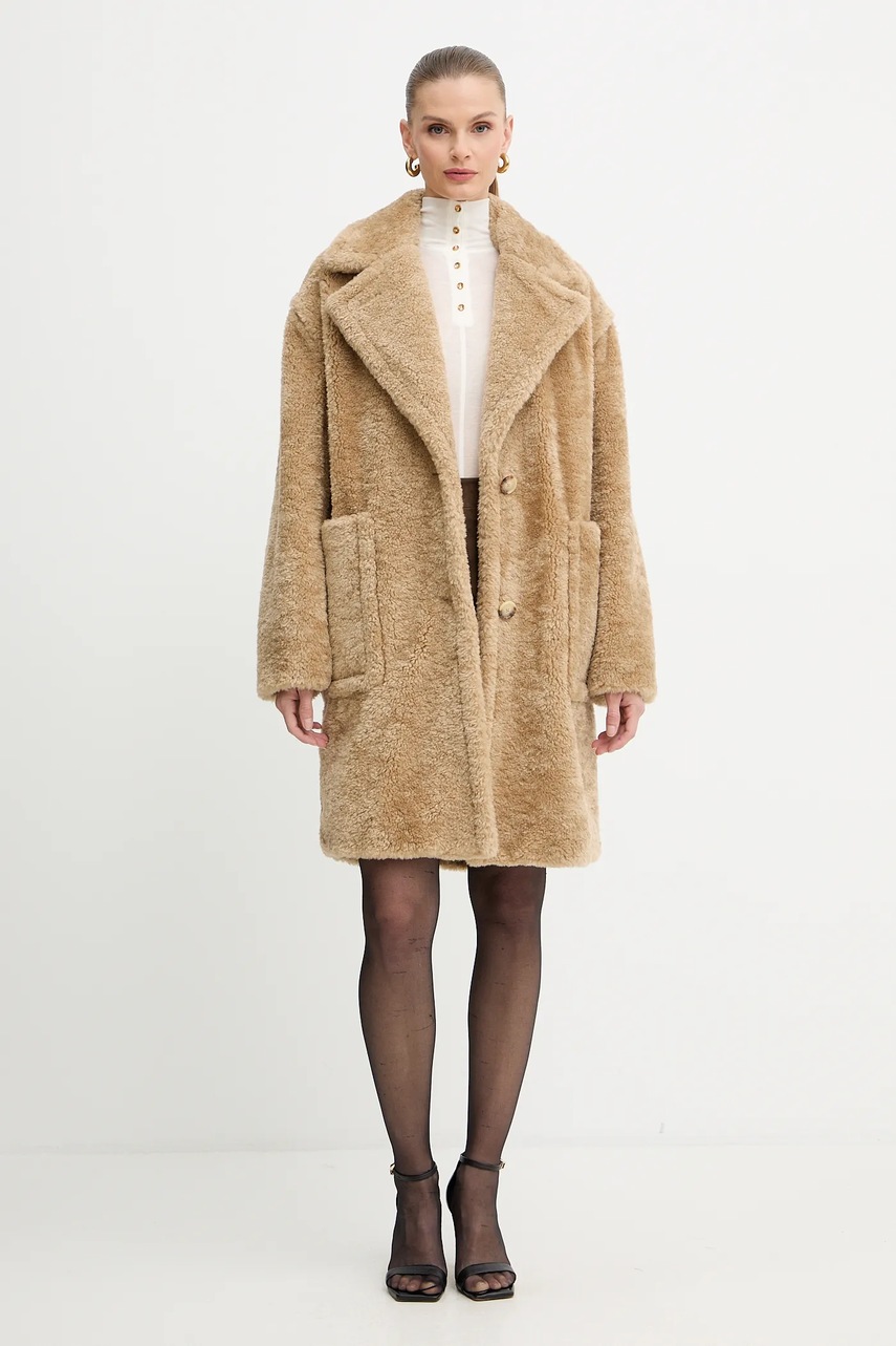 Пальто BOSS Orange цвет бежевый  50548583