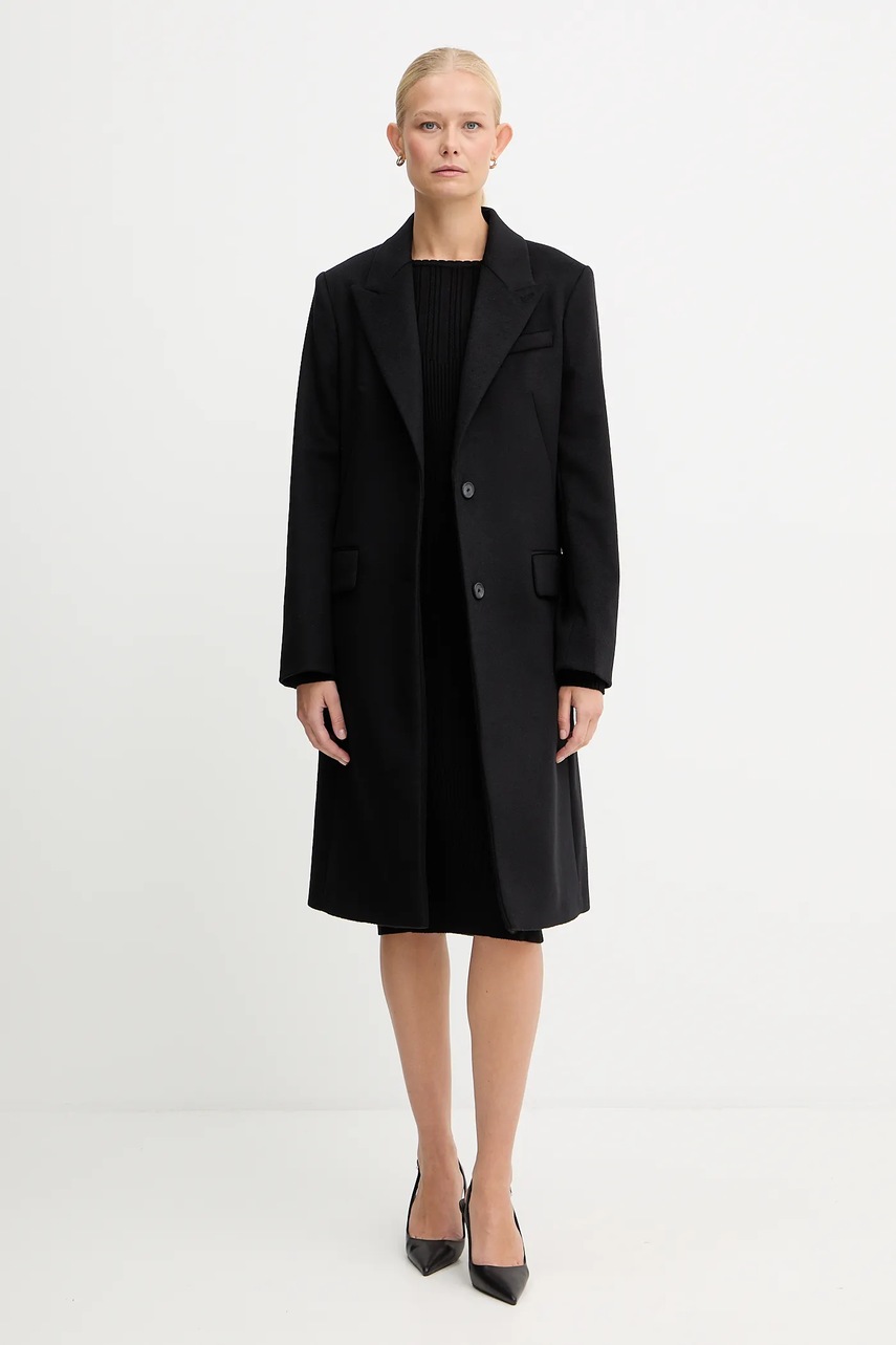 Vlněný kabát BOSS Classin