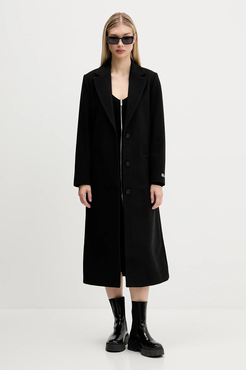 Пальто Karl Lagerfeld Jeans цвет чёрный  A4W15056