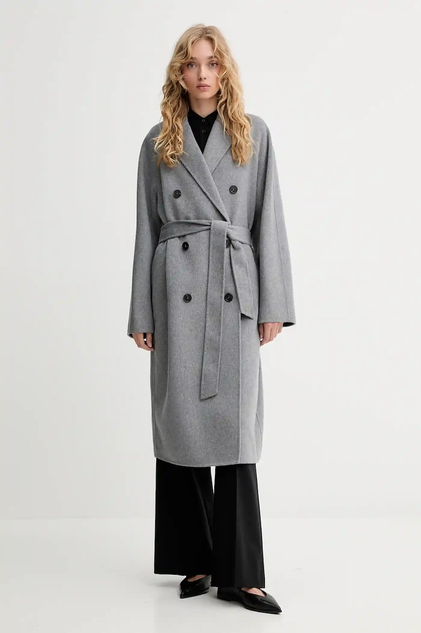 Marc O\'Polo palton de lână culoarea gri, 508024371127