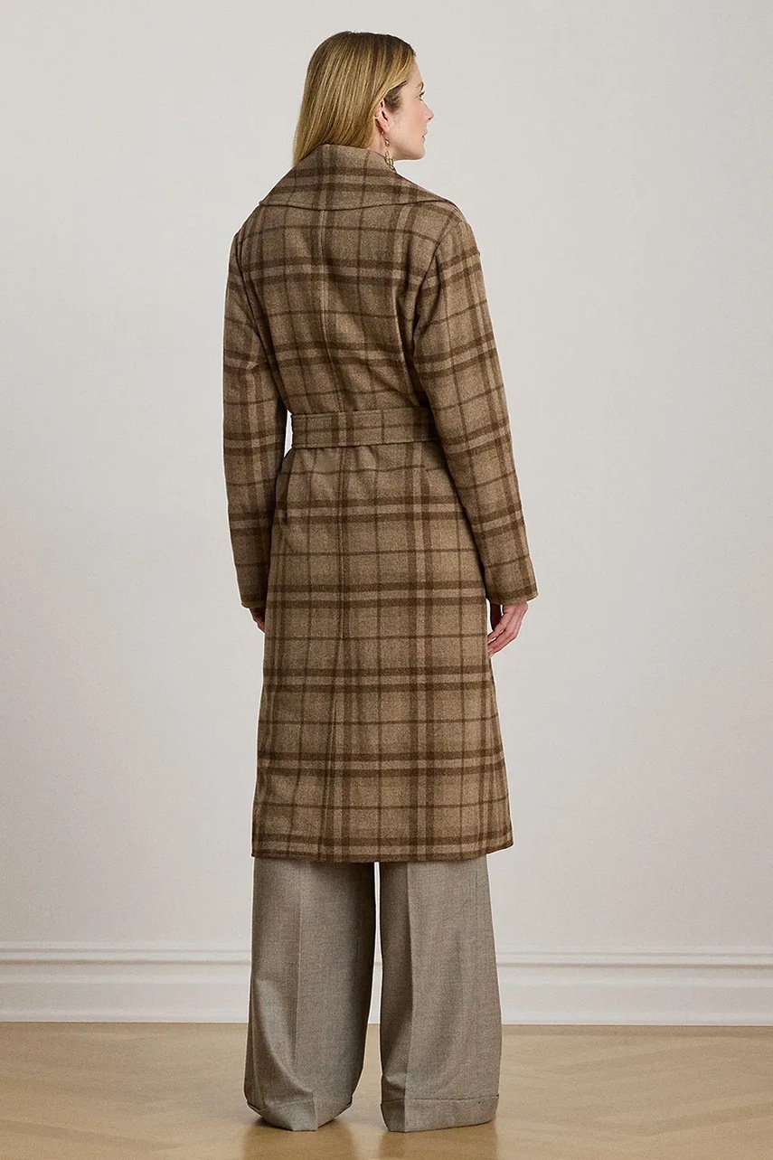 Пальто с добавлением шерсти Lauren Ralph Lauren цвет коричневый 200979580 Пальто с добавлением шерсти Lauren Ralph Lauren цвет коричневый 200979580