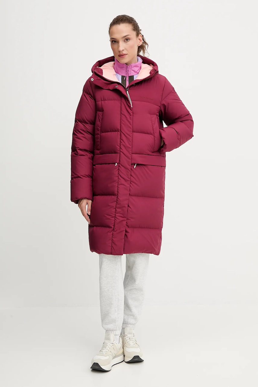 Peak Performance geacă de puf Quiver culoarea bordo, de iarnă, G80550