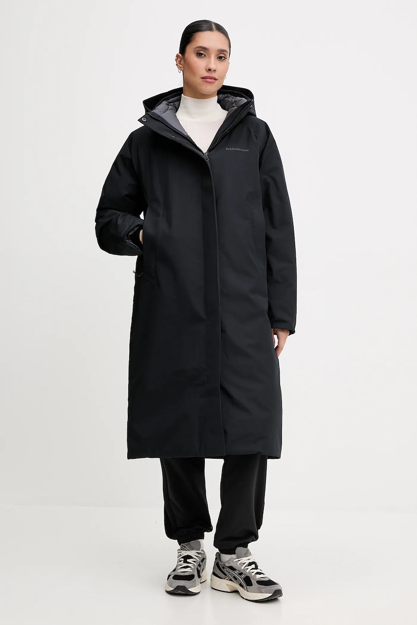 Peak Performance geaca de puf Treeline culoarea negru, de iarna, G80416