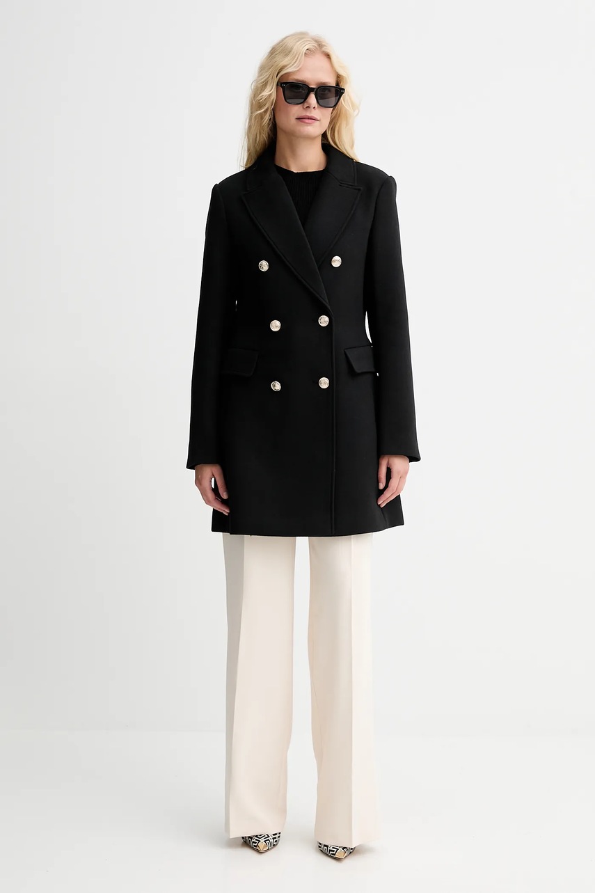 Пальто с добавлением шерсти Morgan цвет чёрный  GCHA