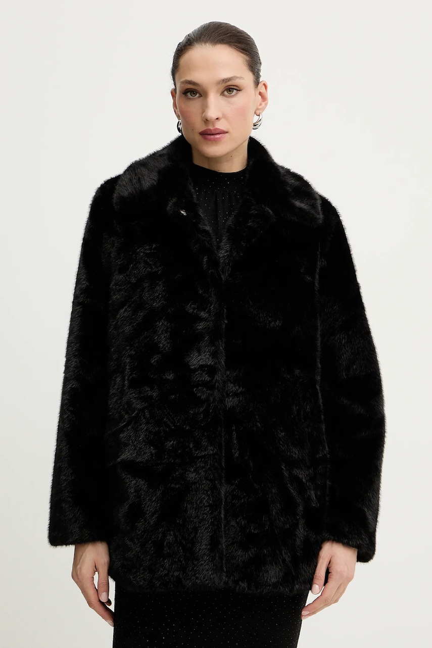 Morgan palton culoarea negru, GOVIA