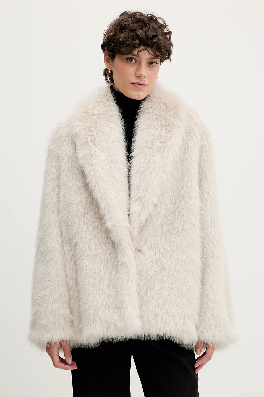 Sandro Ferrone palton culoarea bej, S15YBFGENNY