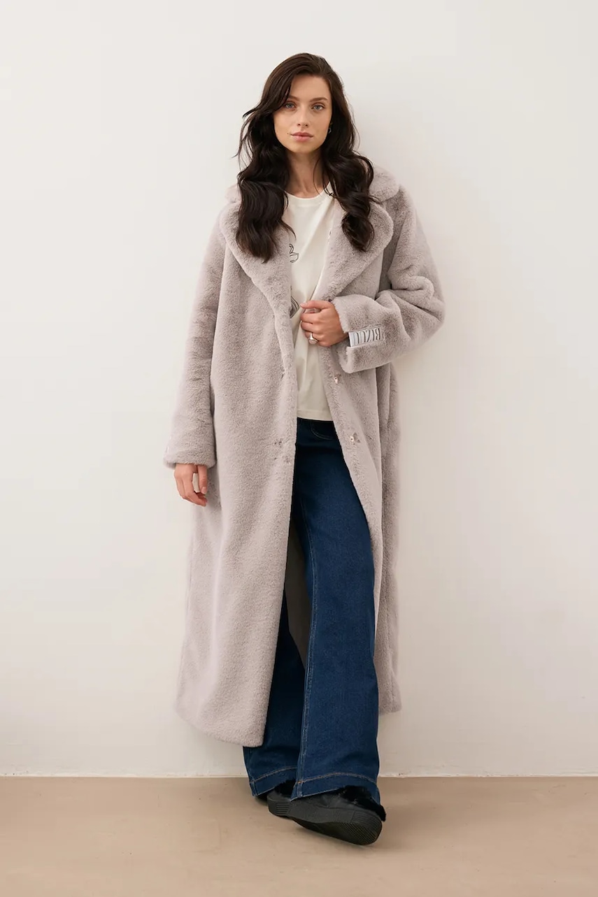 Bizuu palton LIVORNO culoarea bej, LIVORNO BEŻOWY