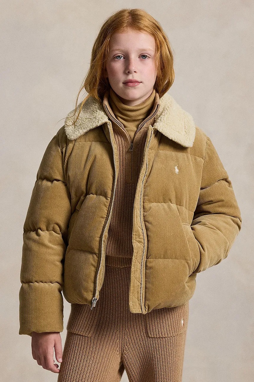 Levně Bunda Polo Ralph Lauren béžová barva, 313978743002