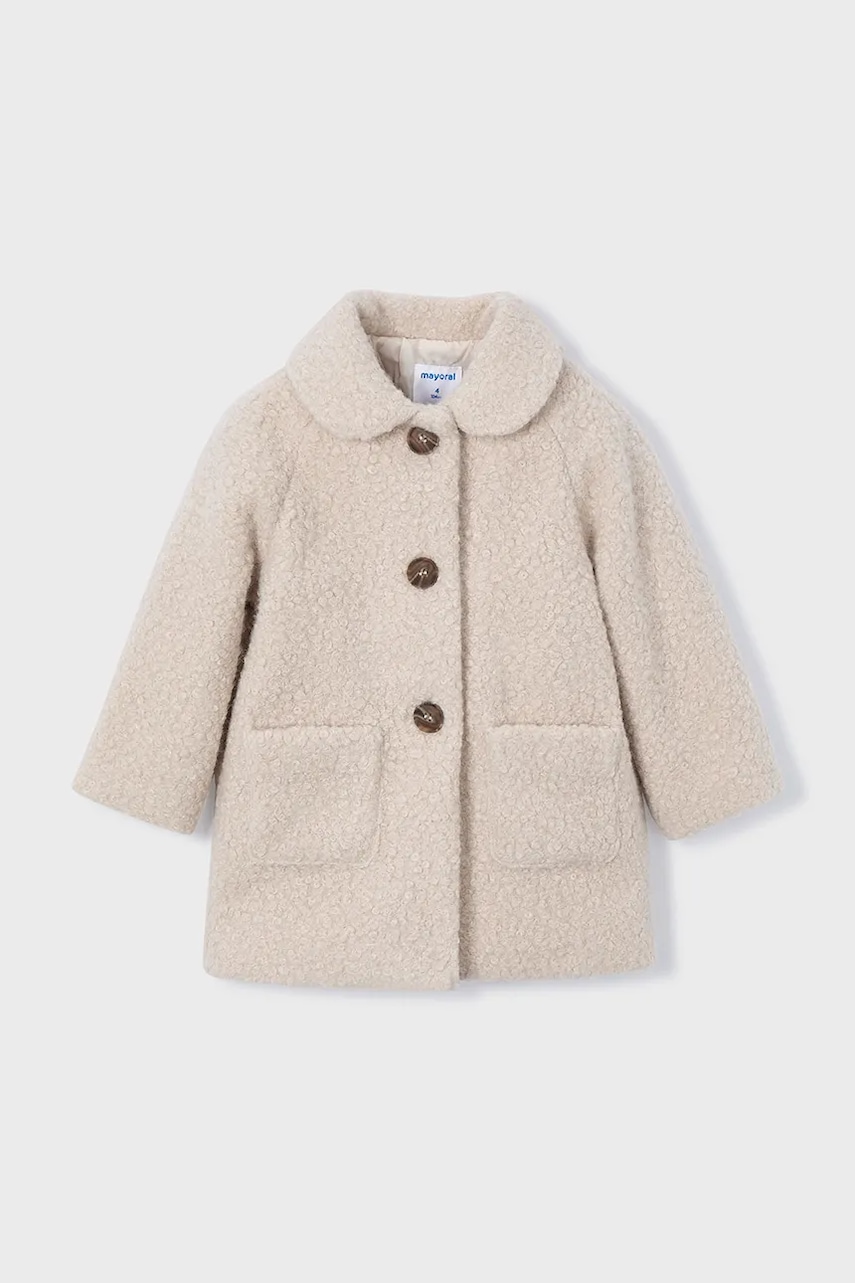 Mayoral palton pentru copii culoare bej 4439