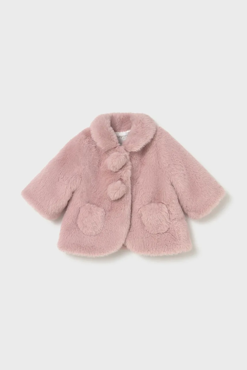 Mayoral Newborn palton pentru copii culoare roz 2402