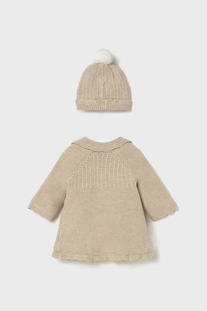 Детское пальто Mayoral Newborn цвет бежевый 2412