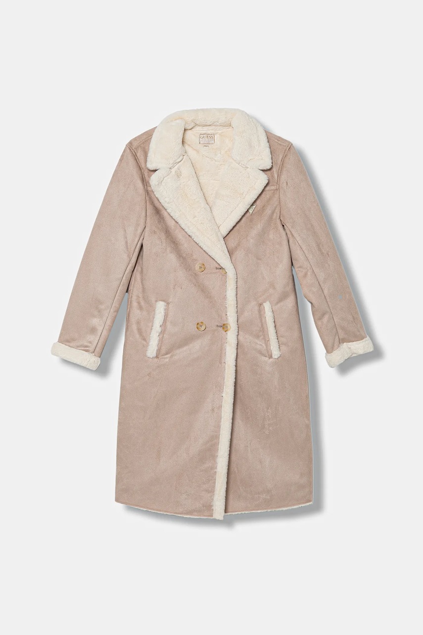 Levně Dětský kabát Guess růžová barva, J5BL06 WGJH0
