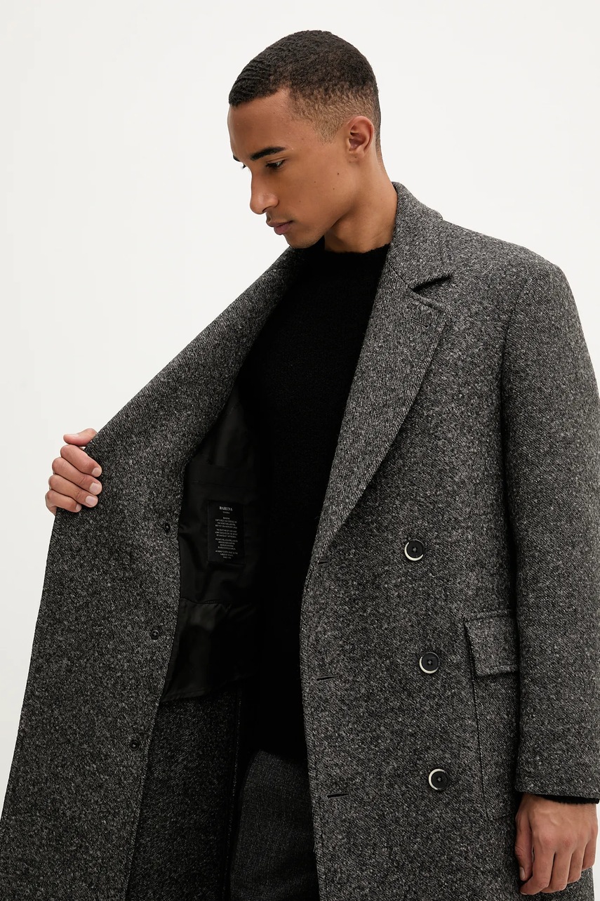 Kabát s vlnou BARENA VENEZIA Capospalla Gazabin (obrázek 6)