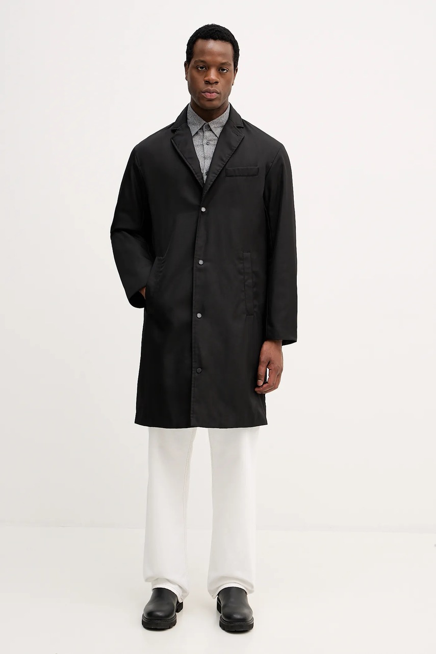 Levně Kabát Armani Exchange černá barva, XM001096 AF16672