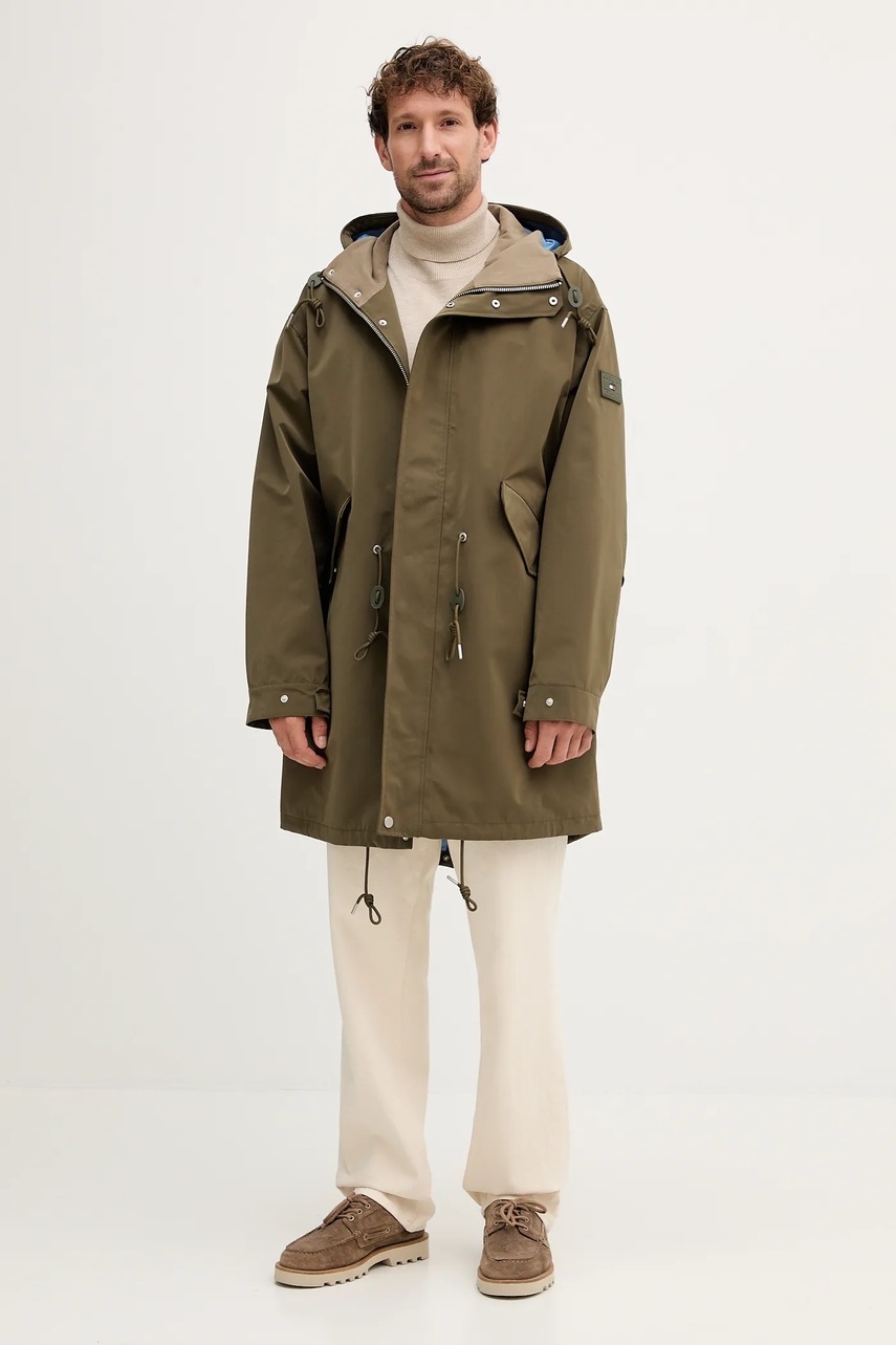 Куртка Tommy Hilfiger цвет зелёный демисезонная MW0MW40924