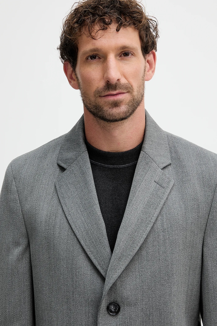 Kabát s vlnou BOSS H-Hyde-Bib-254