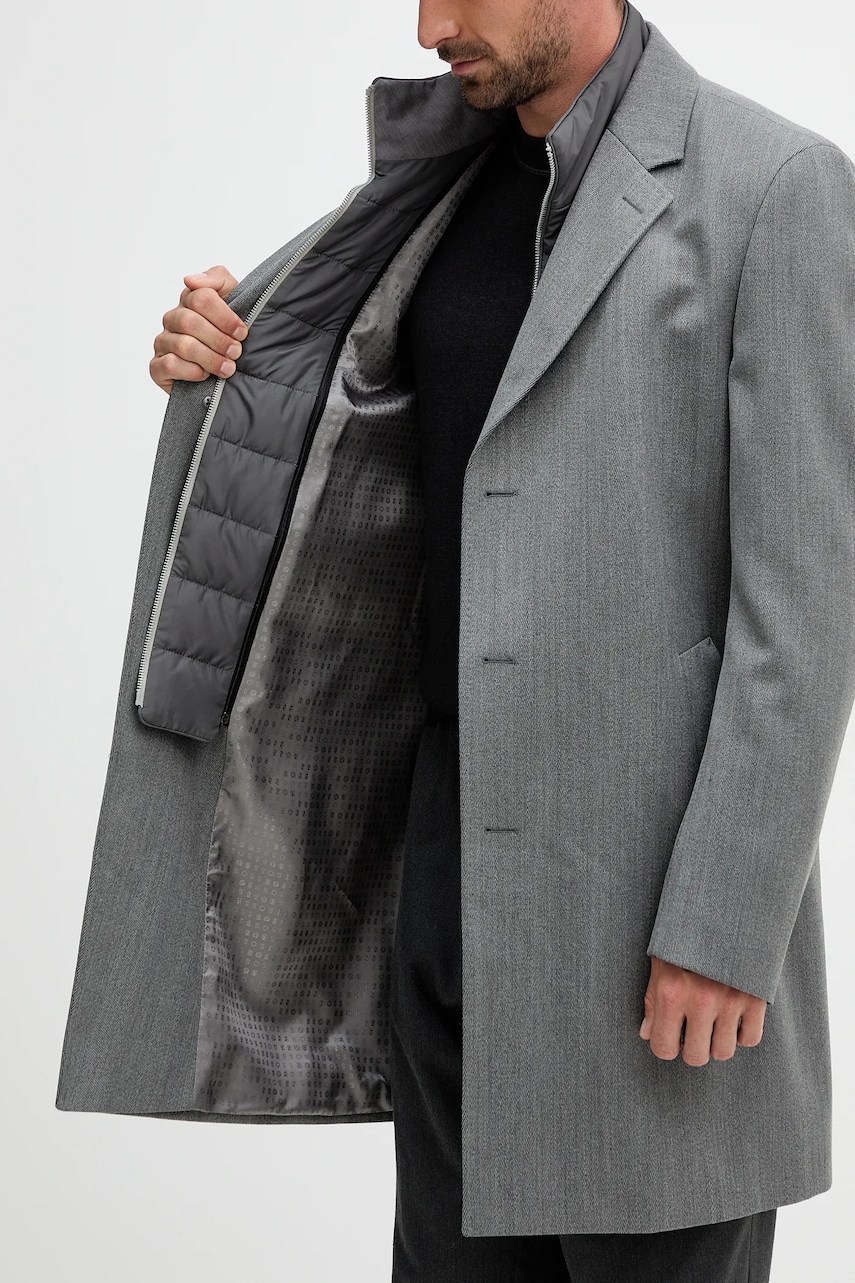 Kabát s vlnou BOSS H-Hyde-Bib-254