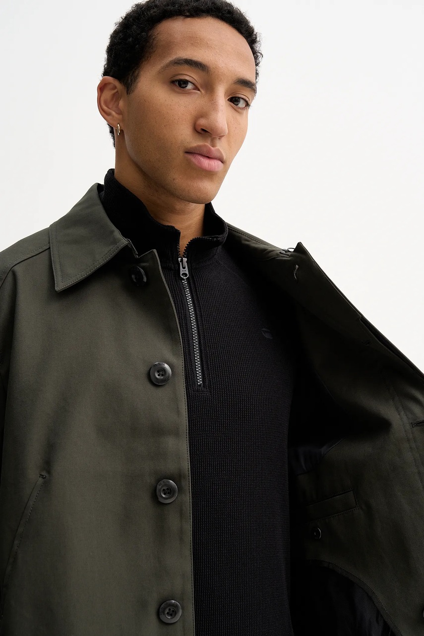 Bavlněný kabát G-Star Car coat (obrázek 6)