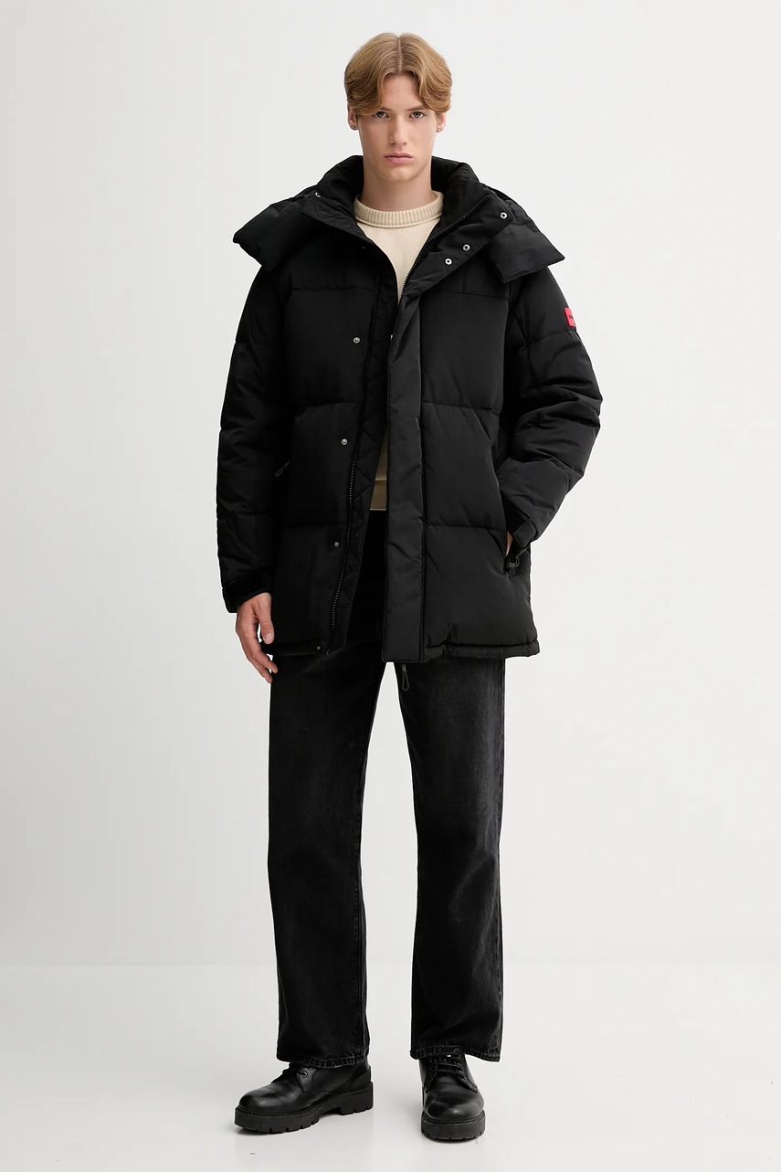 Пуховая куртка HUGO цвет чёрный зимняя 50547890