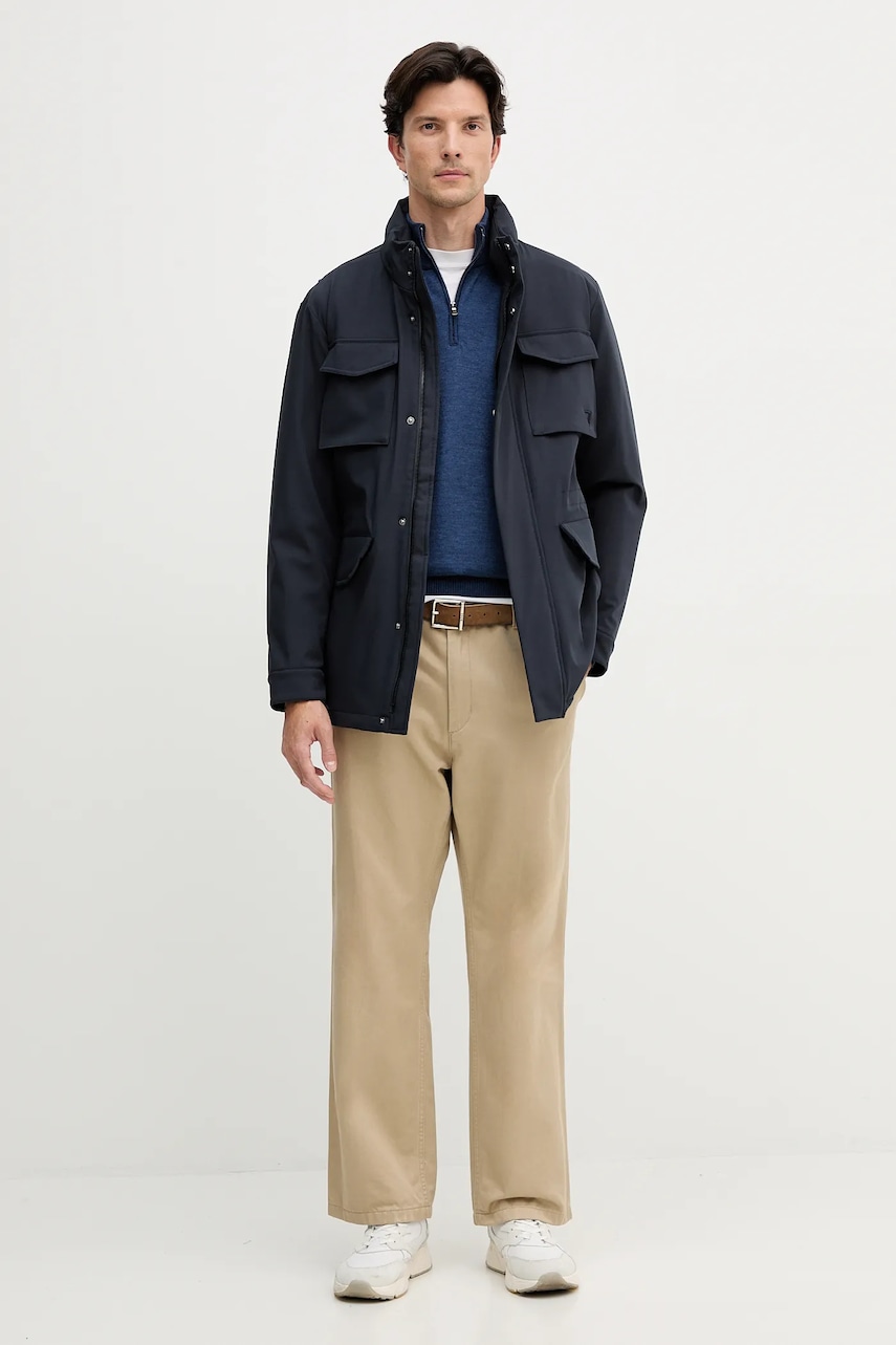 Куртка Trussardi цвет синий демисезонная 8028M000011N Куртка Trussardi цвет синий демисезонная 8028M000011N
