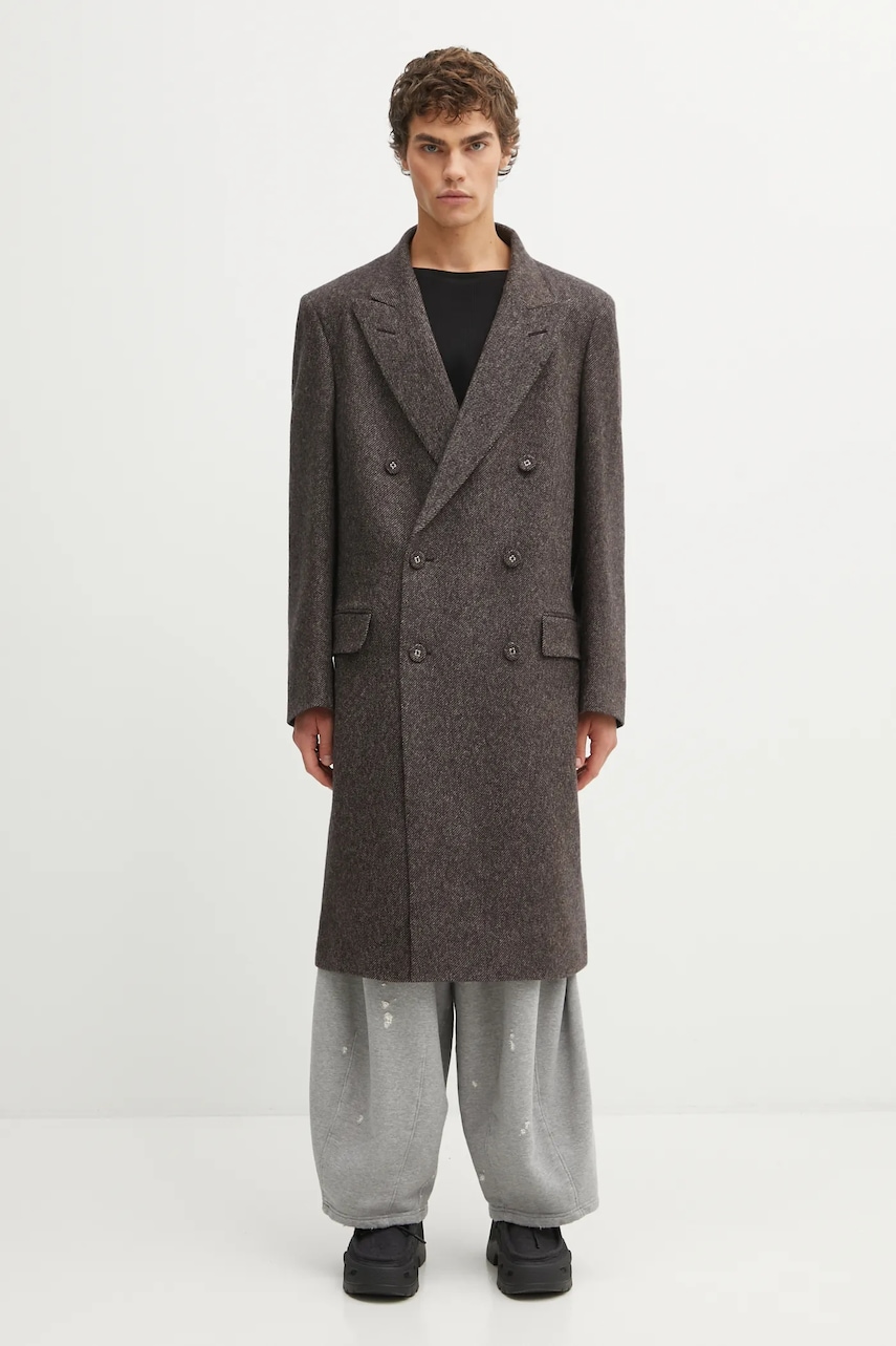 Wales Bonner płaszcz wełniany Mayfair Coat