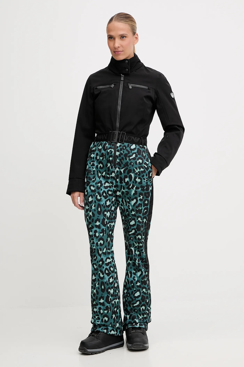 EA7 Emporio Armani costum de ski culoarea negru, AF13891.7W000389