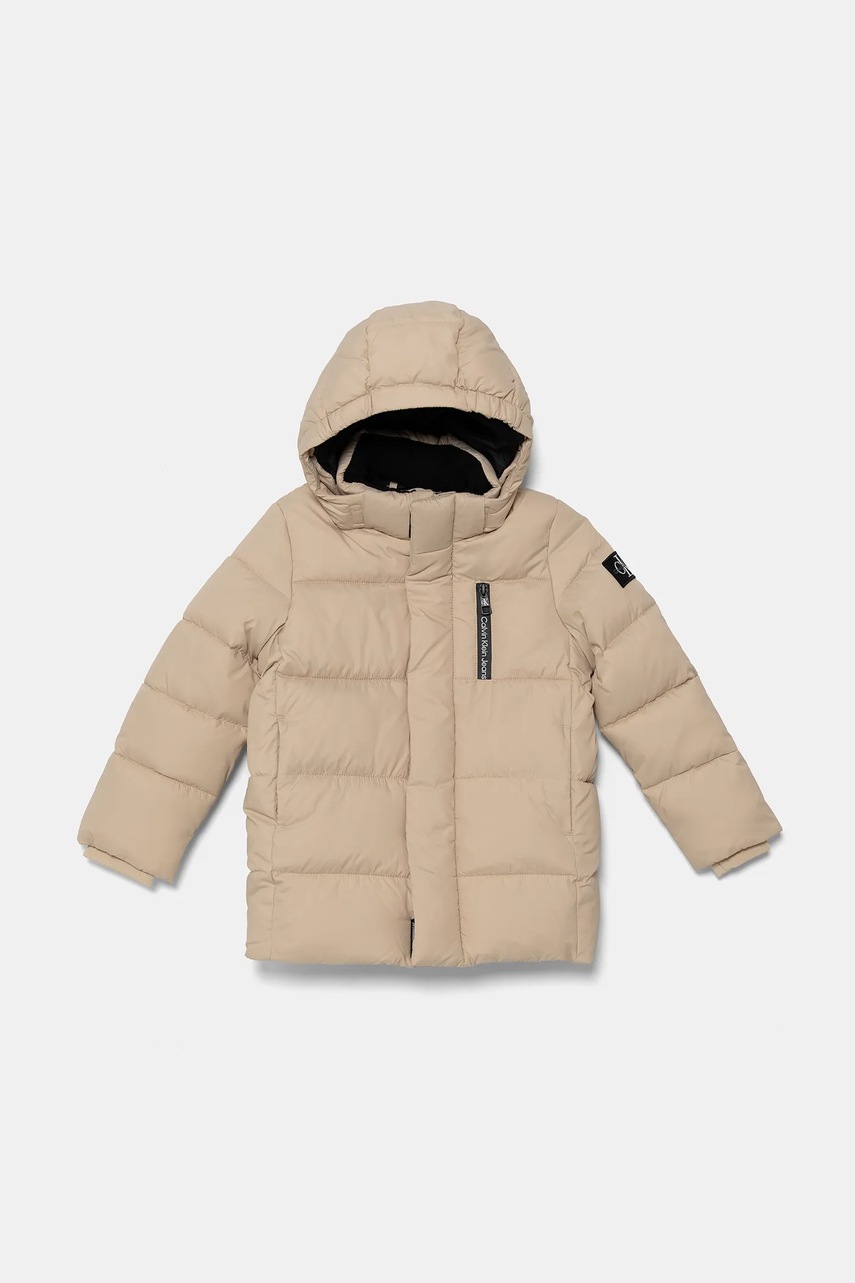 

Детско зимно яке Calvin Klein Jeans в бежово IB0IB01276, Бежов