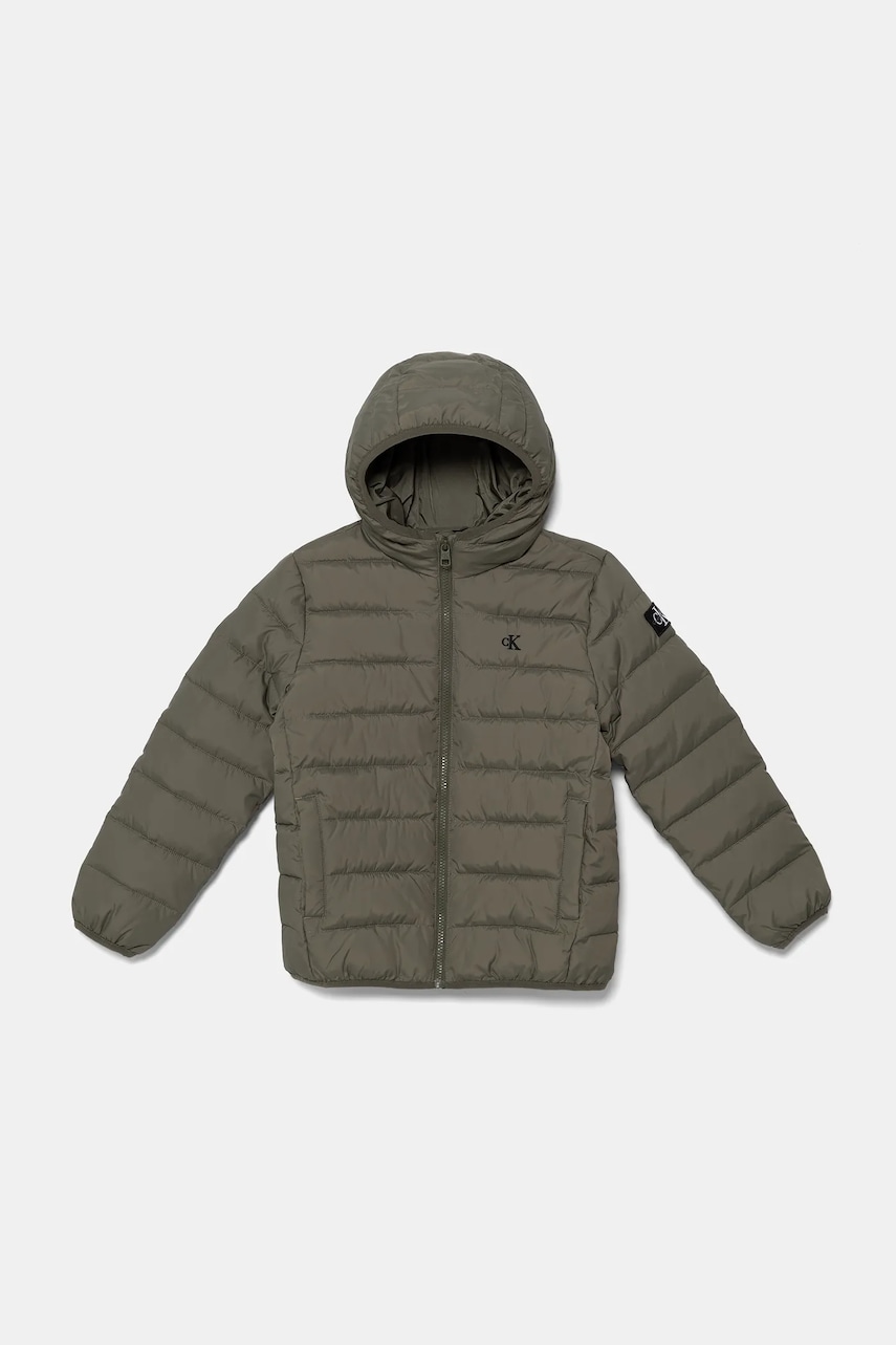 Пуховая куртка Calvin Klein Jeans цвет зелёный IB0IB02174 Пуховая куртка Calvin Klein Jeans цвет зелёный IB0IB02174