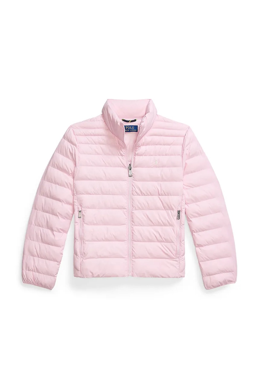 Levně Dětská bunda Polo Ralph Lauren růžová barva, 323969870003
