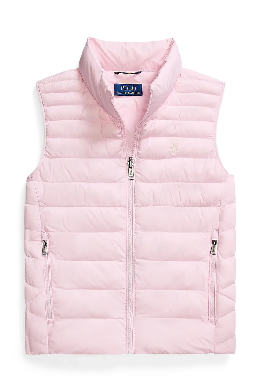 Levně Dětská vesta Polo Ralph Lauren růžová barva, 323969872003