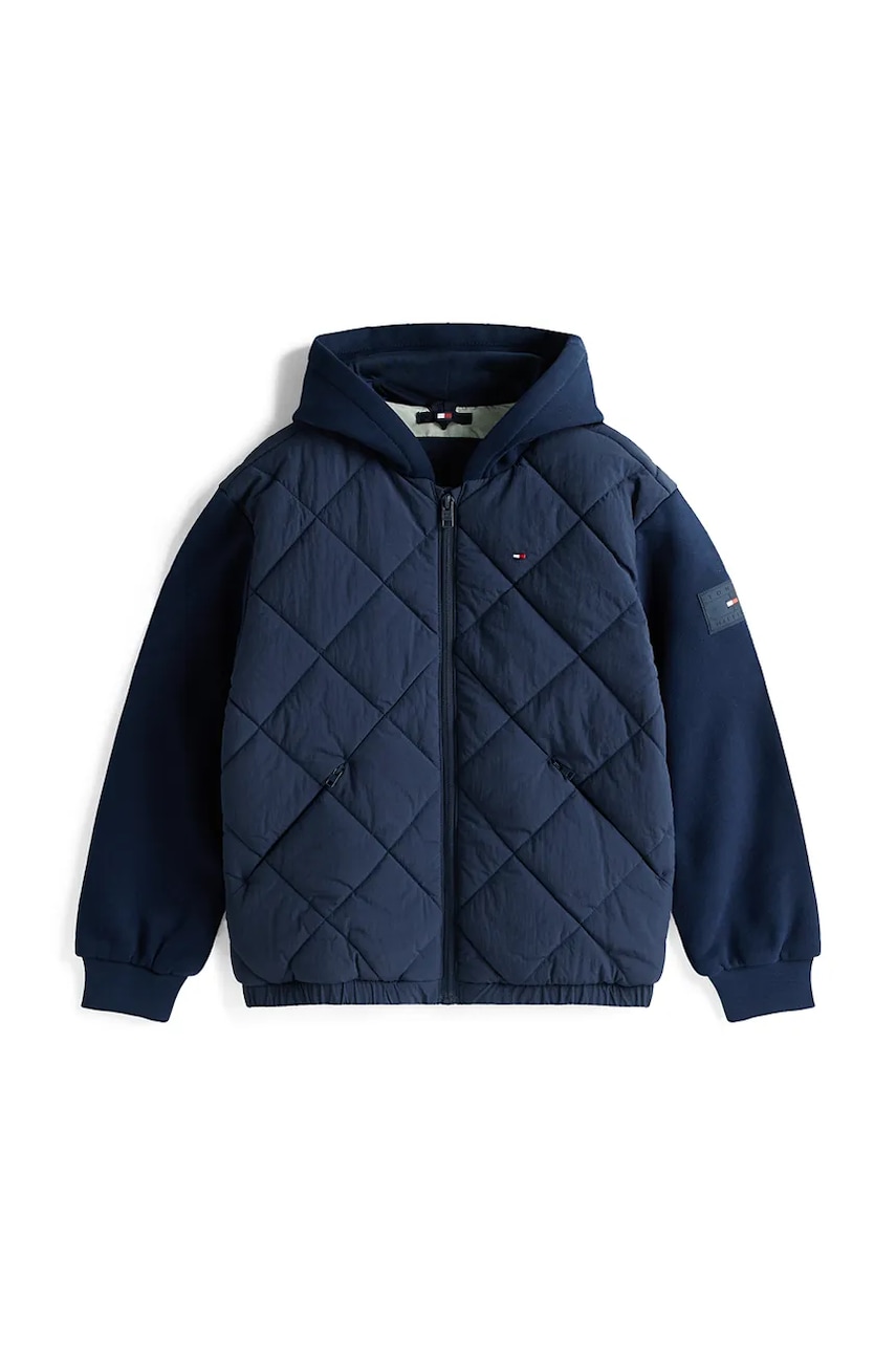 Детская куртка Tommy Hilfiger цвет синий KB0KB09736 Детская куртка Tommy Hilfiger цвет синий KB0KB09736