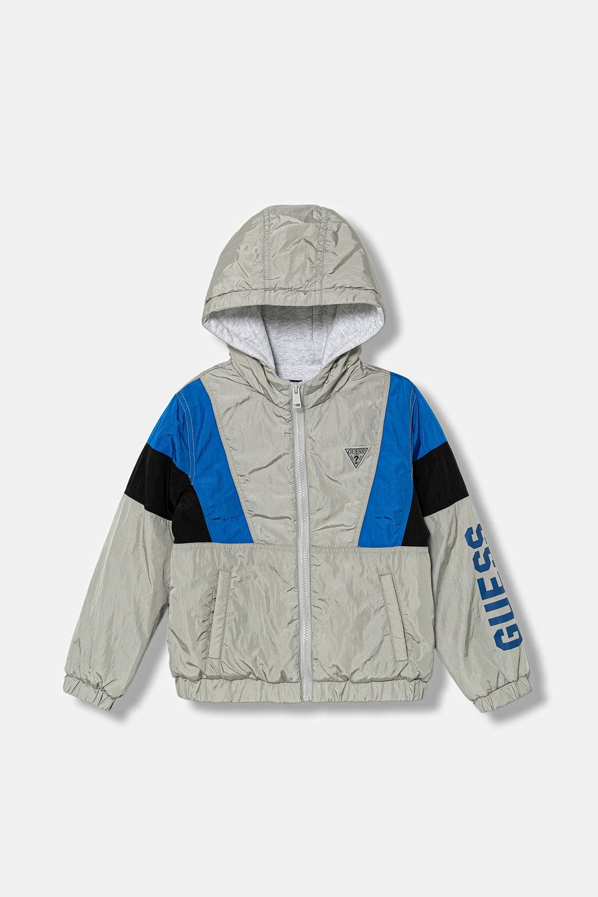 Levně Dětská bunda Guess šedá barva, L5YL02 WF090