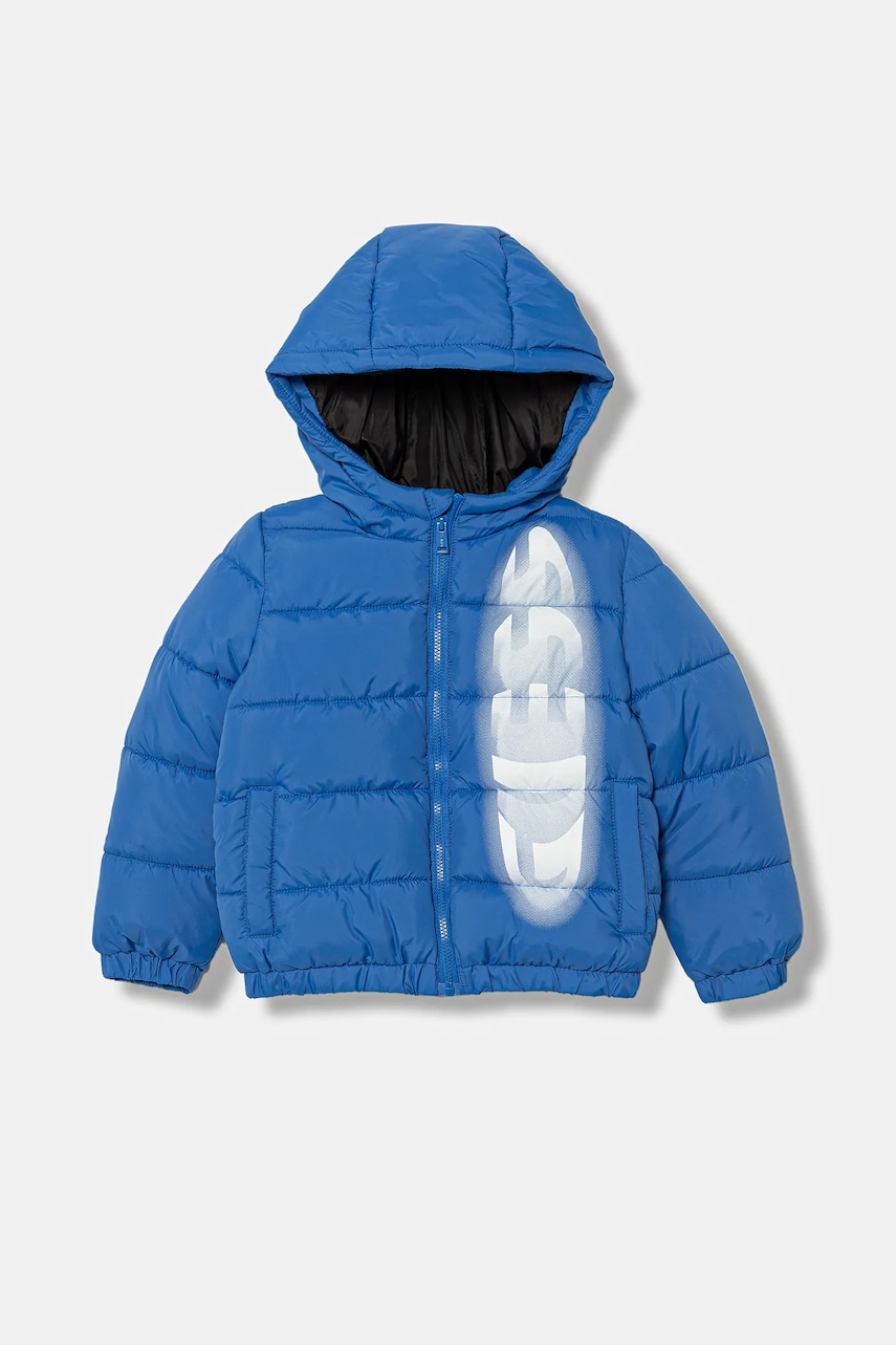 Levně Dětská bunda Guess modrá barva, N5YL01 WGB60