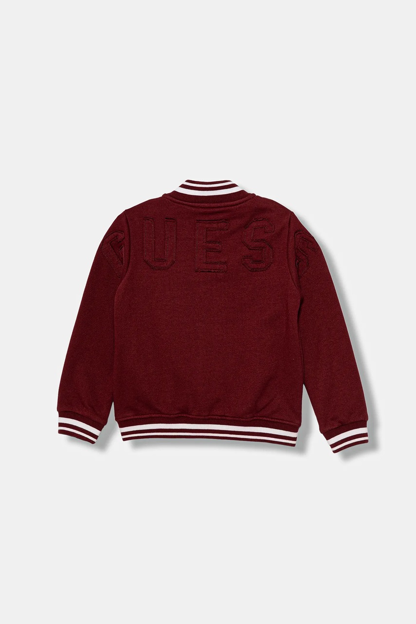 Детская кофта Guess цвет бордовый однотонная N5YQ10 K0160