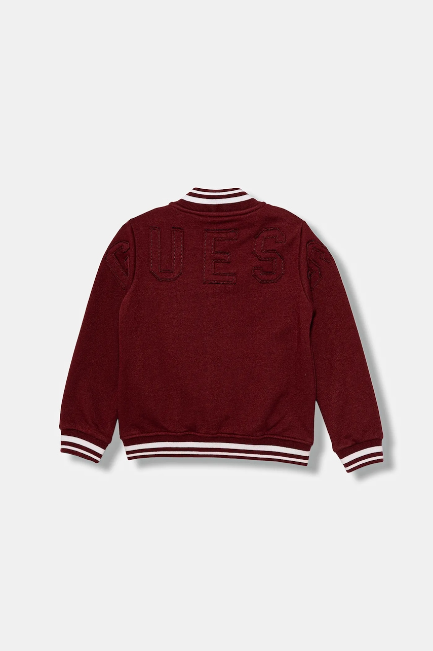 Детская кофта Guess цвет бордовый однотонная N5YQ10 K0160 Детская кофта Guess цвет бордовый однотонная N5YQ10 K0160