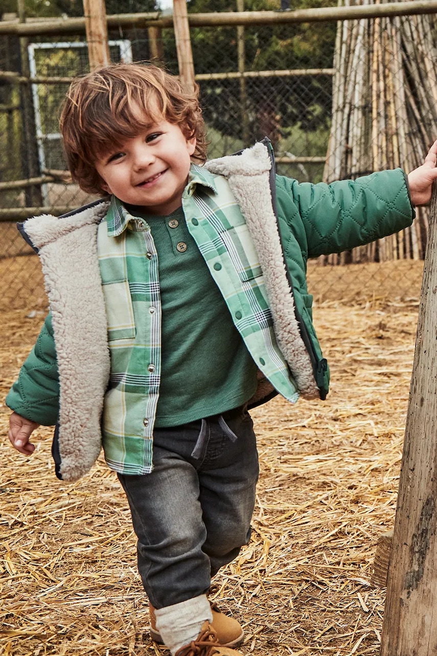 Mayoral geacă bebe culoarea verde, 2422