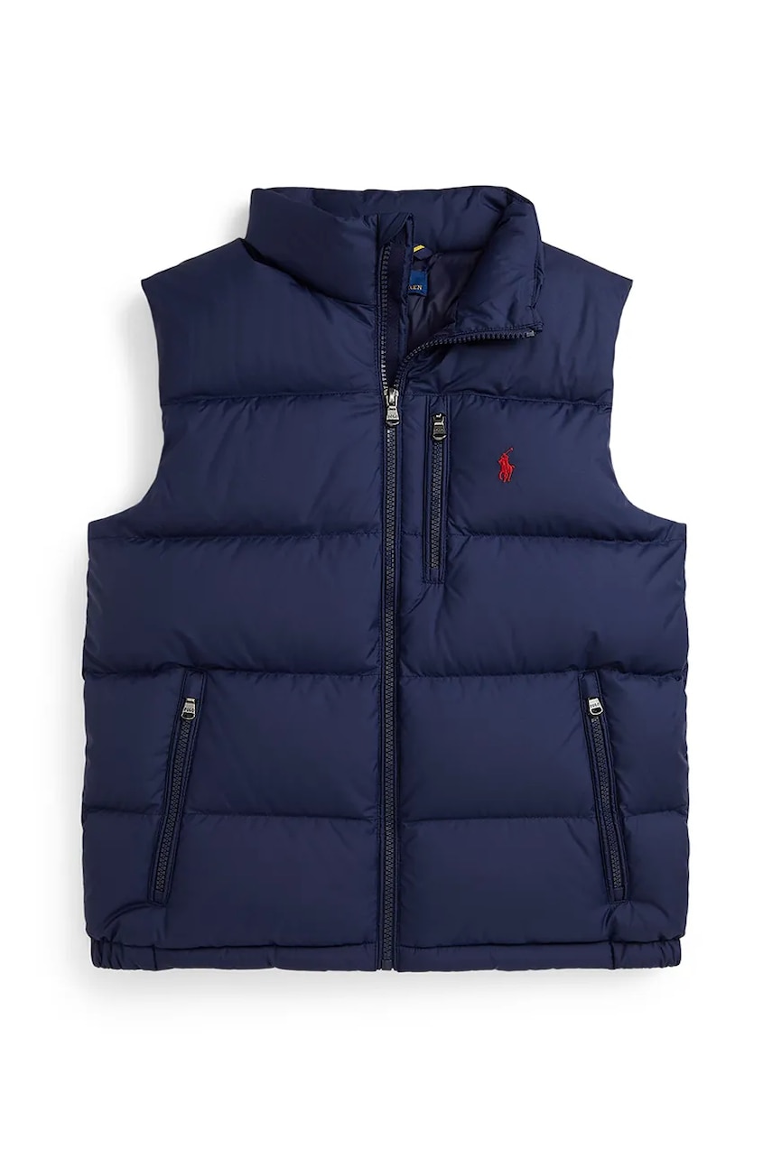 Levně Dětská vesta Polo Ralph Lauren tmavomodrá barva, 323969863002